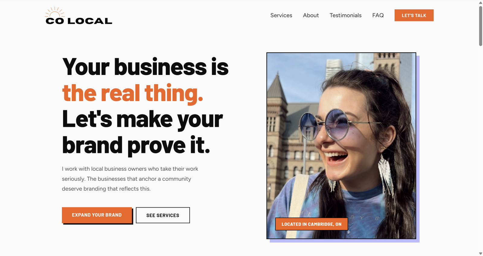 Co Local website screenshot